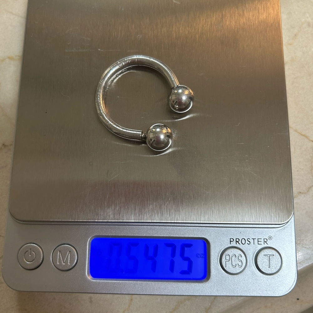 Silver Horseshoe Tiffany keychain - Picture 3 of 4